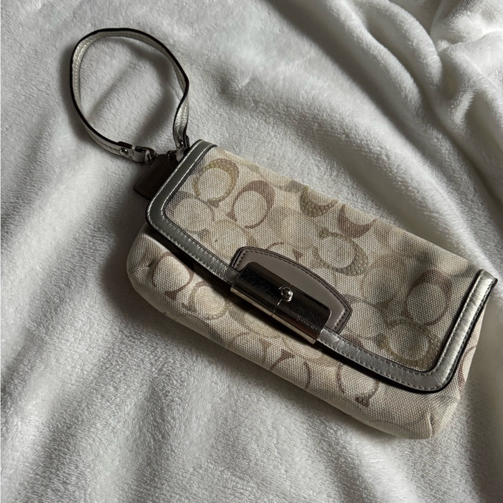Coach Elegant Cream and Brown Women's Bag